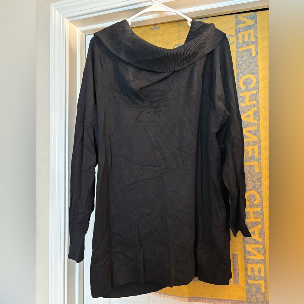Plus size off shoulder sweater